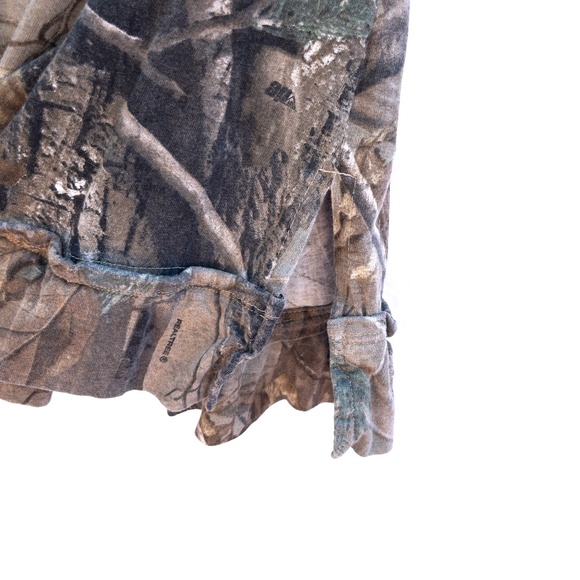 y2k grunge indie sleaze real tree camo mini skirt with ruffles on the bottom - Picture 5 of 5